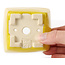 Vierkante gele bonsaipot van Seto - 80 x 80 x 50 mm