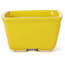 Maceta de bonsái amarilla cuadrada de Seto - 85 x 80 x 50 mm