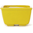 Square yellow bonsai pot by Seto - 85 x 85 x 45 mm