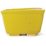 Pot à bonsaï carré jaune par Seto - 85 x 85 x 50 mm