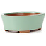 Vaso bonsai ovale blu di Bunzan (Seto) - 130 x 100 x 45 mm