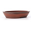 Oval unglazed bonsai pot by Bigei - 320 x 250 x 60 mm