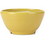 Pot à bonsaï rond jaune par Koyou - 115 x 115 x 60 mm