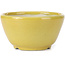 Pot à bonsaï rond jaune par Koyou - 115 x 115 x 60 mm