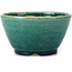 Ronde groene bonsai pot van Koyou - 115 x 115 x 60 mm