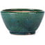 Round green bonsai pot by Koyou - 110 x 110 x 60 mm