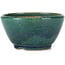 Round green bonsai pot by Koyou - 110 x 110 x 60 mm