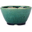 Ronde groene bonsai pot van Koyou - 115 x 115 x 60 mm