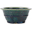 Ronde groene bonsai pot van Koyou - 130 x 130 x 60 mm