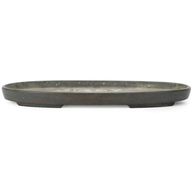 Ovale bronzen doban - 140 x 85 x 10 mm