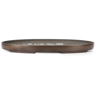 Doban ovale en bronze de 115 mm du Japon