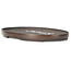 Oval bronze suiban (doban) - 115 x 80 x 10 mm