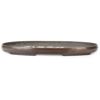 115 mm oval bronze doban from Japan