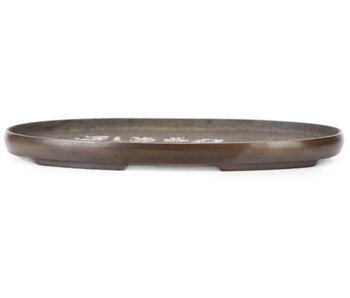 115 mm ovale bronzen doban uit Japan