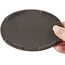 Oval bronze suiban (doban) - 115 x 80 x 10 mm