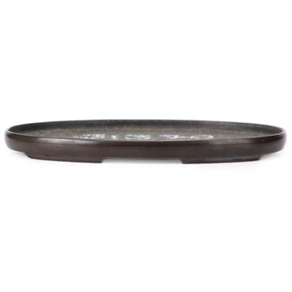 115 mm oval bronze doban from Japan