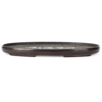 115 mm ovaler Doban aus Bronze aus Japan