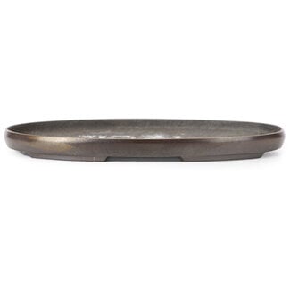 115 mm oval bronze doban from Japan