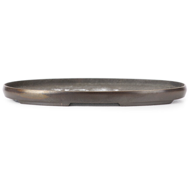Ovale bronzen doban - 115 x 80 x 10 mm