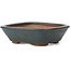 Rectangular blue bonsai pot by Echizen - 140 x 130 x 40 mm