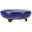 Pot à bonsaï rond bleu par Heian Kosen - 90 x 90 x 30 mm