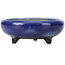 Vaso bonsai rotondo blu di Heian Kosen - 90 x 90 x 30 mm