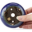 Runde blaue Bonsaischale von Heian Kosen - 90 x 90 x 30 mm