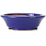 Vaso bonsai rotondo blu di Shibakatsu - 95 x 95 x 30 mm