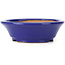 Round blue bonsai pot by Shibakatsu - 95 x 95 x 30 mm