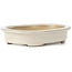 Oval beige bonsai pot by Yamaaki - 105 x 80 x 25 mm