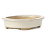 Oval beige bonsai pot by Yamaaki - 105 x 80 x 25 mm