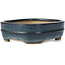 Rectangular blue bonsai pot by Reiho - 145 x 120 x 40 mm