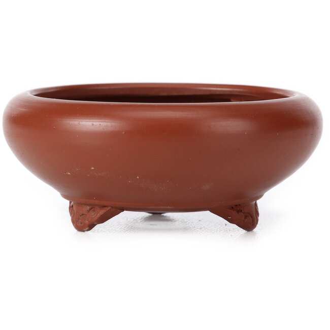 Maceta de bonsái redonda sin esmaltar de Bigei - 65 x 65 x 25 mm