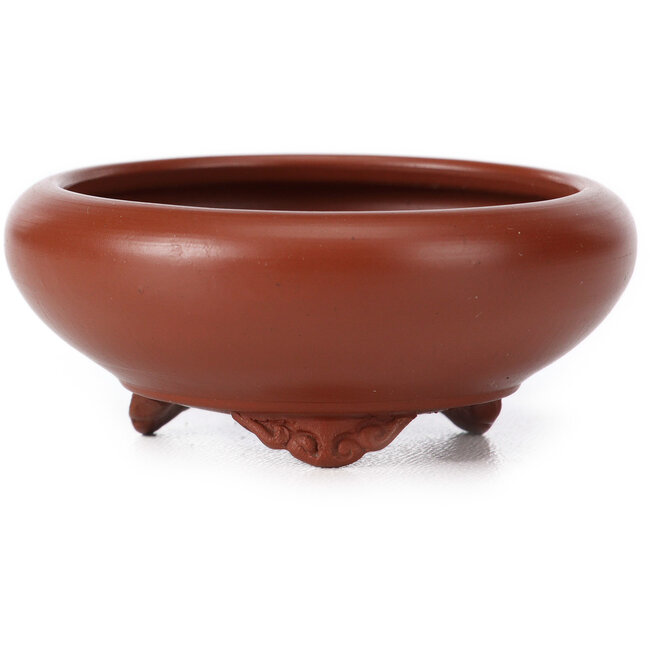 Maceta de bonsái redonda sin esmaltar de Bigei - 65 x 65 x 25 mm