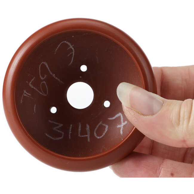 Pot à bonsaï rond non émaillé par Bigei - 65 x 65 x 25 mm