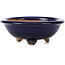 Round blue bonsai pot by Bigei - 100 x 100 x 40 mm