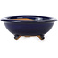 Round blue bonsai pot by Bigei - 100 x 100 x 40 mm