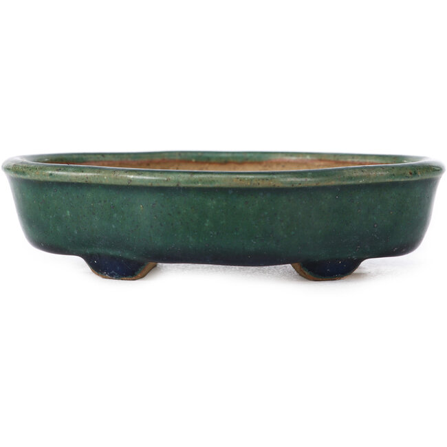 Mokko green bonsai pot by Ikkou - 120 x 100 x 30 mm