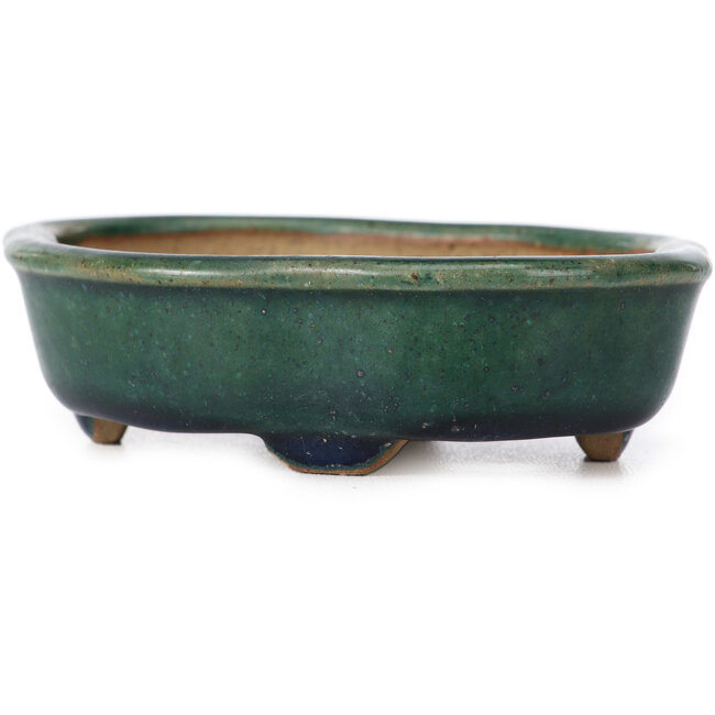 Maceta de bonsái verde Mokko de Ikkou - 120 x 100 x 30 mm