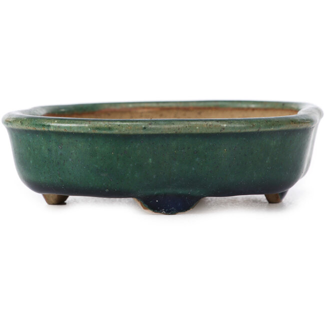 Maceta de bonsái verde Mokko de Ikkou - 120 x 100 x 30 mm