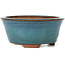 Pot à bonsaï rond bleu par Sugiura Keisen - 105 x 105 x 45 mm
