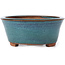 Maceta de bonsái redonda azul de Sugiura Keisen - 105 x 105 x 45 mm