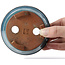 Runde blaue Bonsaischale von Sugiura Keisen - 105 x 105 x 45 mm