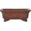 Rectangular Unglazed bonsai pot by Zenigo - 140 x 110 x 50 mm