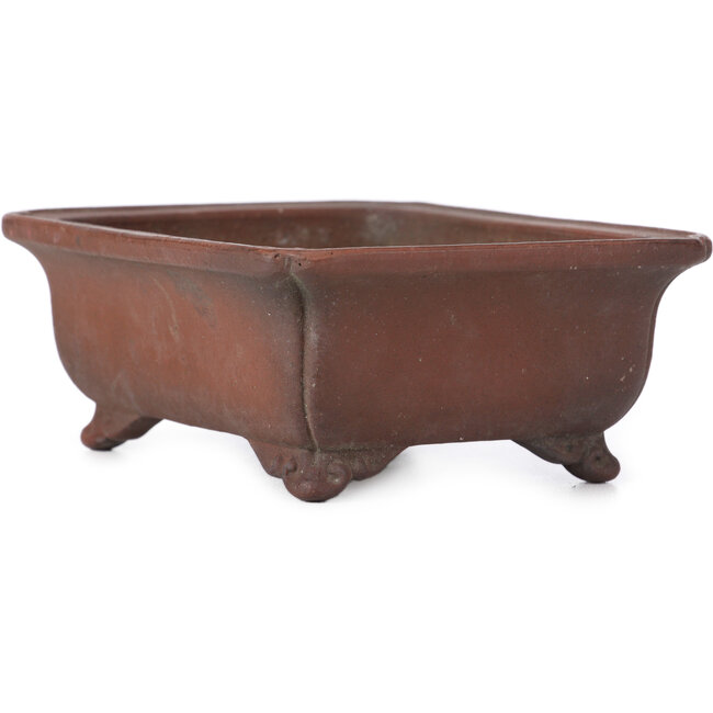 Pot à bonsaï rectangulaire non émaillé par Zenigo - 140 x 110 x 50 mm