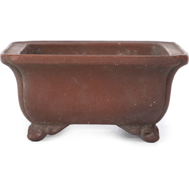 Vaso bonsai rettangolare non smaltato Zenigo - 140 x 110 x 50 mm