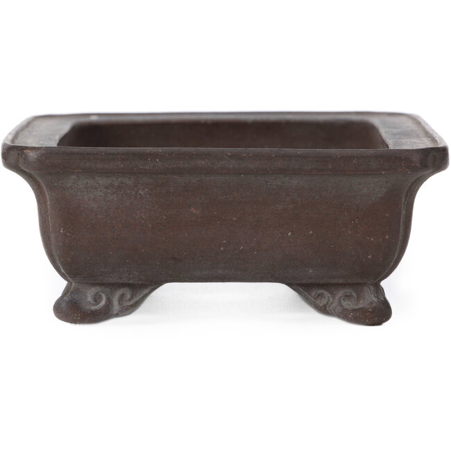 Pot à bonsaï rectangulaire non émaillé par Zenigo - 150 x 115 x 45 mm