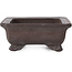 Rectangular Unglazed bonsai pot by Zenigo - 150 x 115 x 45 mm