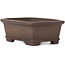 Maceta de bonsái rectangular sin esmaltar de Zenigo - 105 x 80 x 40 mm