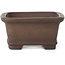 Rectangular Unglazed bonsai pot by Zenigo - 105 x 80 x 40 mm